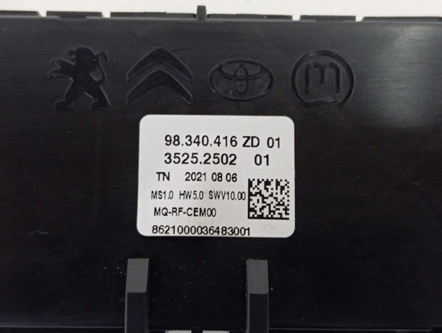 Купити 98340416ZD Peugeot/Citroen Блок управління пічкою