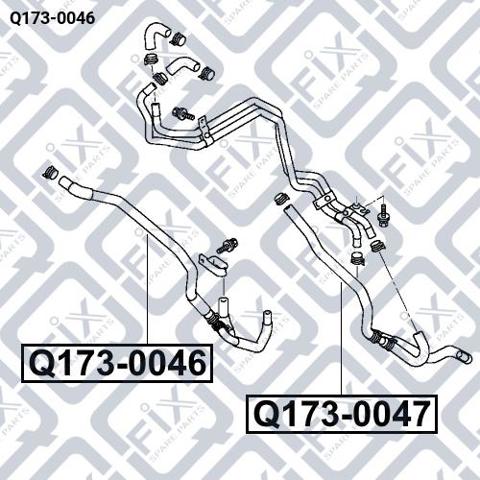 Фланець системи охолодження (трійник) Q-fix Q1730046 ціна, від 5.50 USD