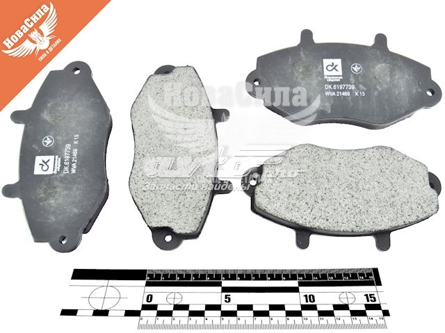 DK6197739 DK Передні гальмівні колодки