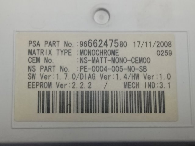  9666276380 Peugeot/Citroen