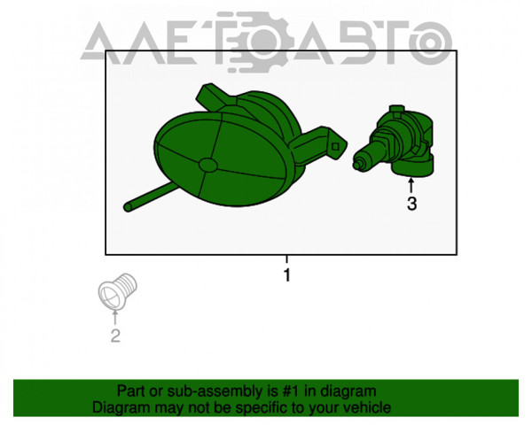 FP7411H2E Depo/Loro/Abakus Фара протитуманна, права