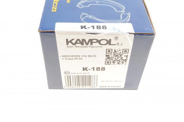 K188 Kampol Гальмівні колодки ручника