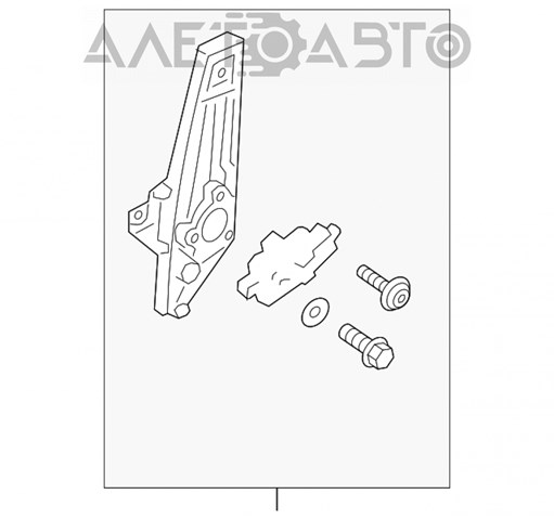 Механізм склопідіймача двері задньої, правої 834022V000 Hyundai/Kia