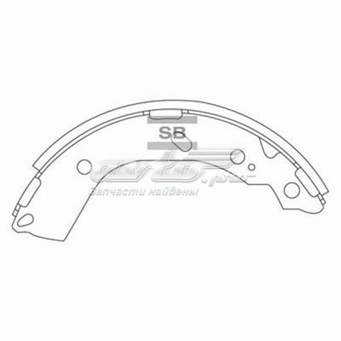 SA132 Hi-q Колодки гальмівні задні, барабанні