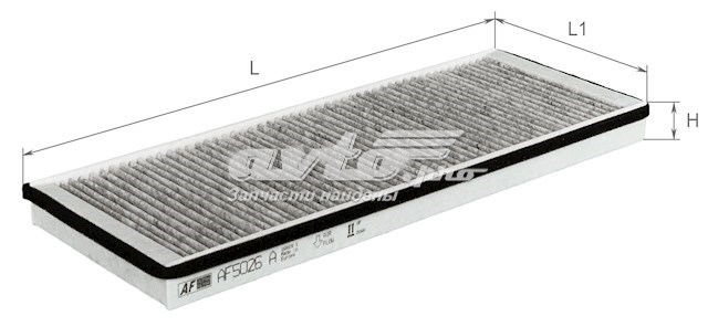 Фільтр салону AF5026A Alpha Filter