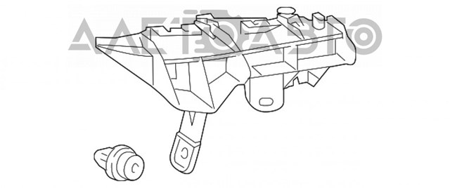 5256353030 Toyota Кронштейн бампера заднього, правий
