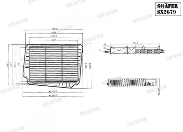 Фільтр повітряний Shafer SX2679