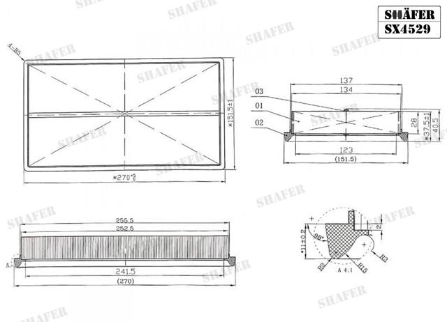 Повітряний фільтр SX4529 Shafer