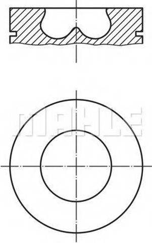 013PI00107002 Mahle Original Поршень в зборі