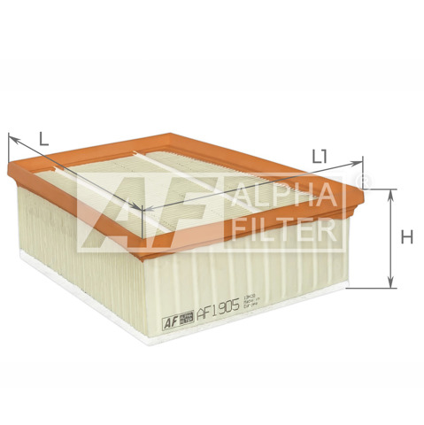Елемент повітряного фільтра Alpha Filter AF1905 ціна, від 5.90 USD