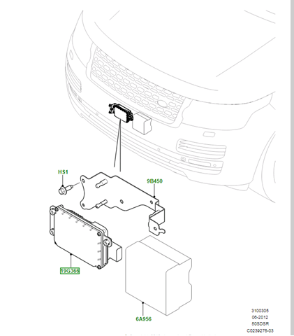Купити LR062658 Land Rover Радарний датчик дистанції