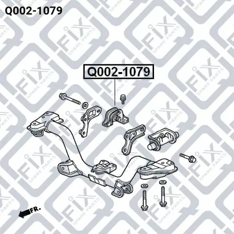 Q0021079 Q-fix Задня подушка двигуна