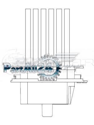 Резистор (опір) пічки, обігрівача салону LFR1502 Luzar