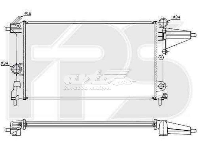 Радіатор основний FPS FP52A252 ціна, від 37.16 USD
