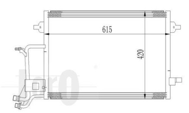 Конденсатор кондиціонера Depo/Loro/Abakus 0530160013 ціна, від 70.00 USD