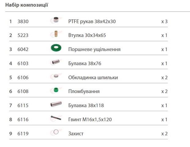 620021 MAY Ремкомплект гальмівної системи