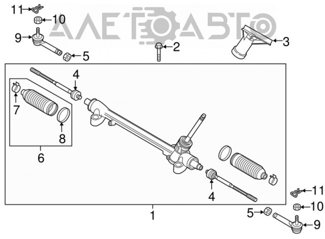 Управління рульове в зборі Mazda KB7W32110A ціна, від 180.74 USD