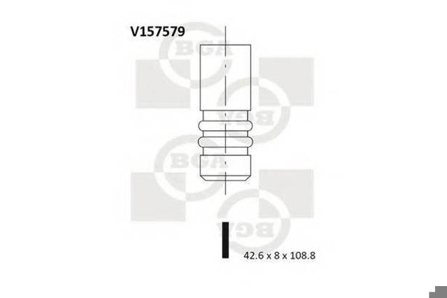 V157579 BGA Клапан впускний