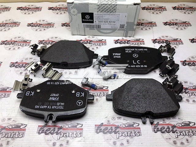 Задні дискові колодки Mercedes A0004205202