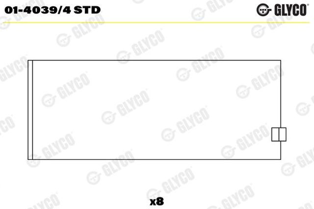 0140394STD Glyco Підшипник шатуна
