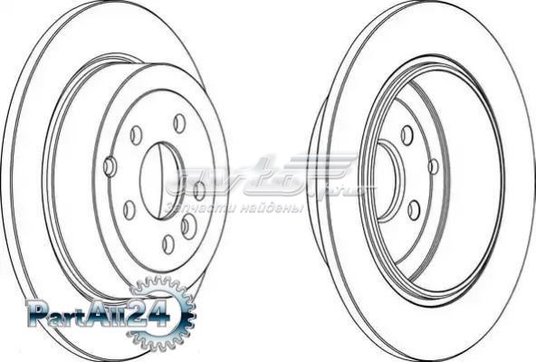 Диск гальмівний задній DDF1578C Ferodo