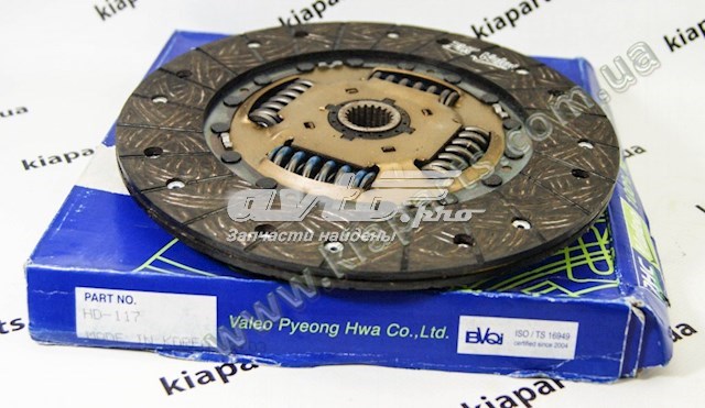 Диск зчеплення HD117 VALEO