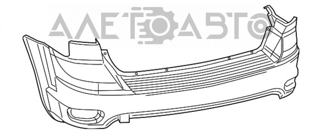 Кожух бампера заднього FPS FP2407950P ціна, від 162.12 USD