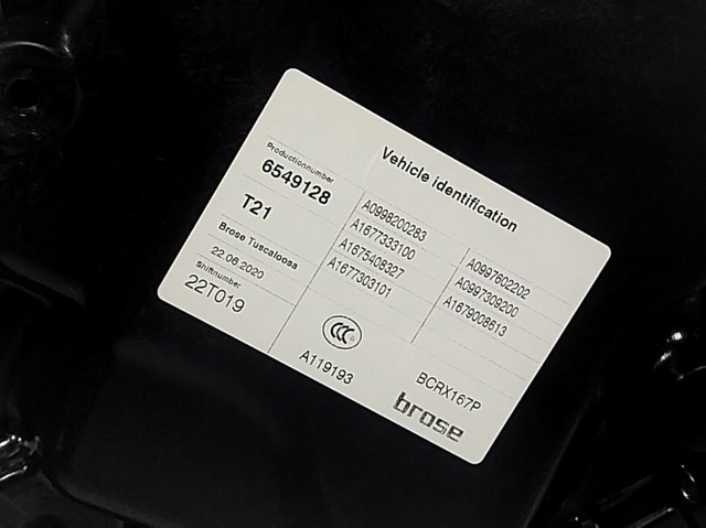 Механізм склопідйомника двері задньої, правої Mercedes A1677303101 ціна, від 111.48 USD