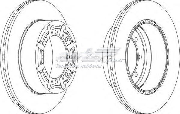 Диск гальмівний задній Ferodo FCR340A
