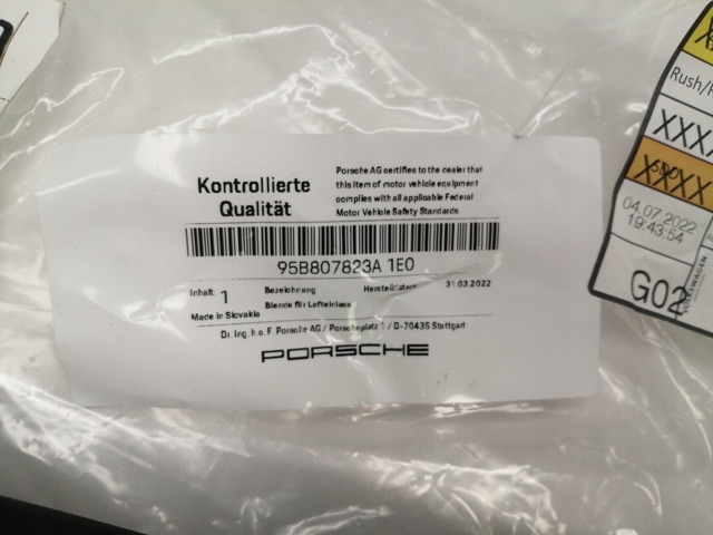 95B807823A1E0 Porsche 