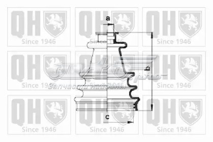 Пильник ШРУСа внутрішній, передній піввісі QUINTON HAZELL QJB109