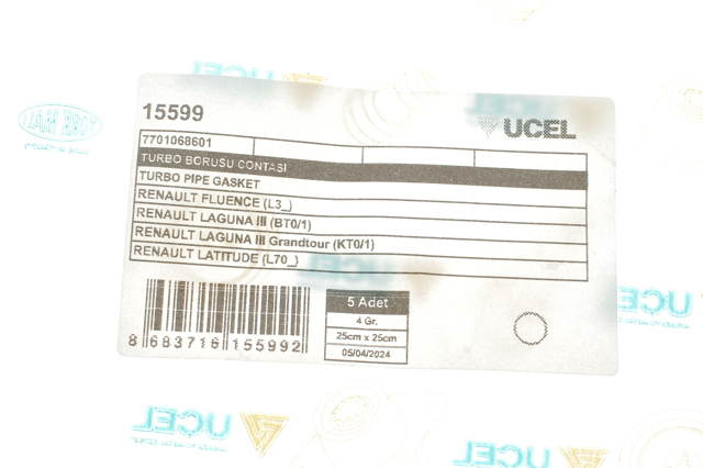 Купити 15599 Uc-el Кільце ущільнювача патрубка интеркуллера