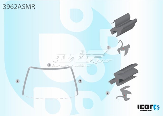 Купити GS2955P120X Icor Захисна накладка переднього скла