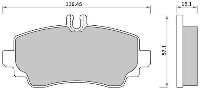 Передні тормозні колодки BDS369 Starline