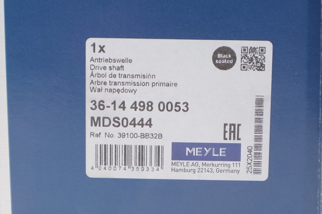36144980053 Meyle Привід передній правий