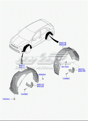 Підкрилок переднього крила, лівий KIA Ceed Sports wagon (CD) (Кіа Сід)