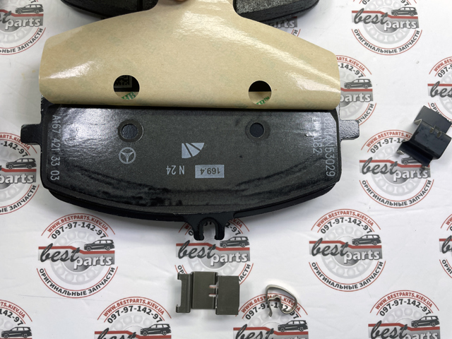 Гальмівні колодки Mercedes A0004216302 ціна, від 139.36 USD