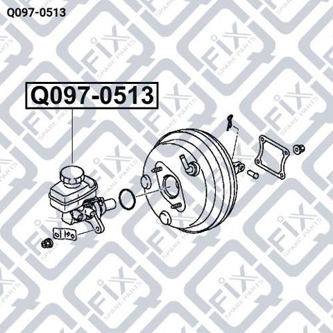 Купити Q0970513 Q-fix Головний гальмівний циліндр