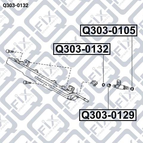 Ущільнююче кільце форсунок інжектора Q-fix Q3030132 ціна, від 1.51 USD