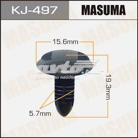 Пістон (кліп) кріплення бампера заднього Masuma KJ497 ціна, від 0.44 USD