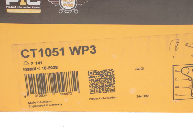 Купити CT1051WP3 Continental/Siemens ГРМ ремень