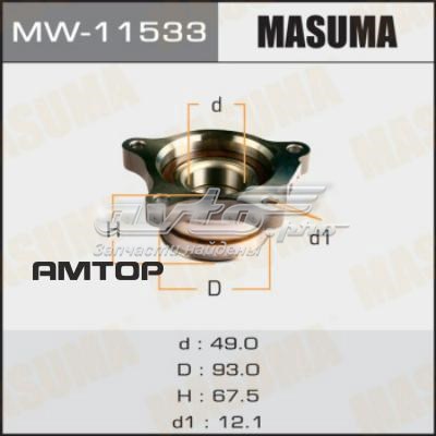MW11533 Masuma Підшипник ступиці задньої