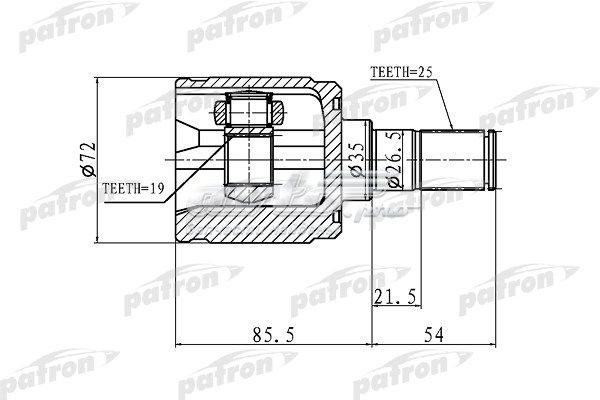 Купити PCV1344 Patron Граната внутрішня ліва
