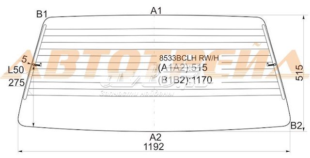 Скло кришки багажника XYG GS9521D21 ціна, від 51.47 USD