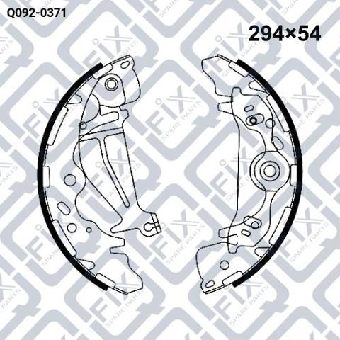 Колодки гальмові задні, барабанні Q-fix Q0920371 ціна, від 45.71 USD