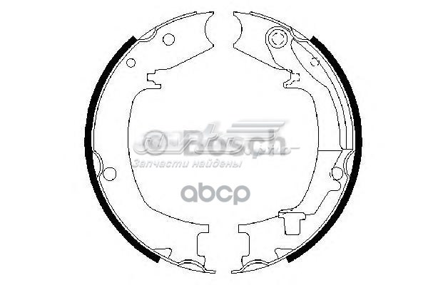 986487711 Bosch Гальмівні колодки ручника