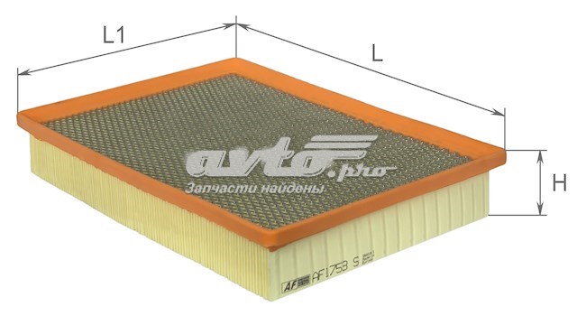 Елемент повітряного фільтра Alpha Filter AF1753S ціна, від 7.30 USD