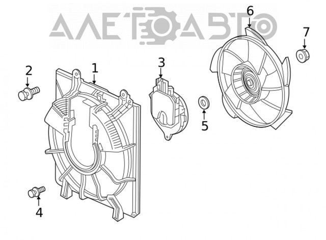 386155WJA01 Honda Облицювання рамки радіатора