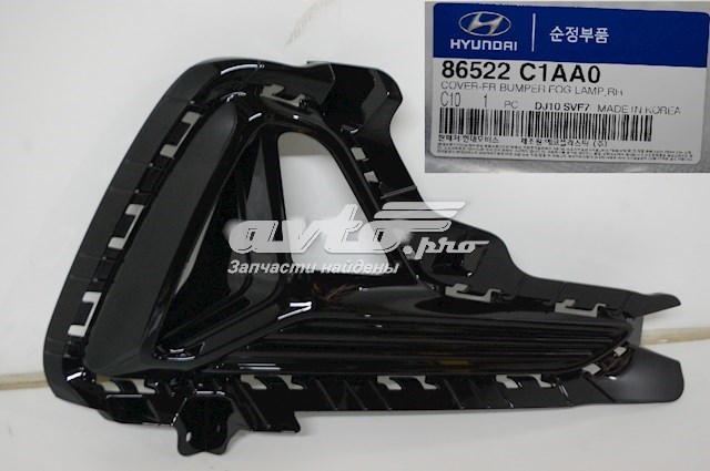 Купити 86522C1AA0 Hyundai/Kia Заглушка/ решітка протитуманних фар бампера переднього, права