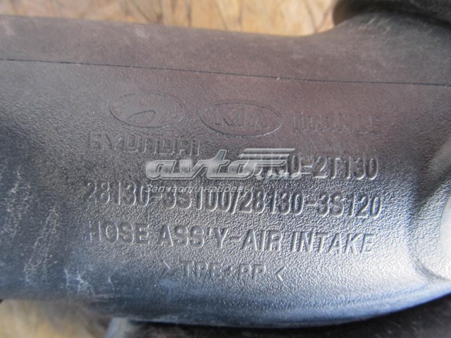 Патрубок повітряний, вихід повітряного фільтра 281302T130 Hyundai/Kia
